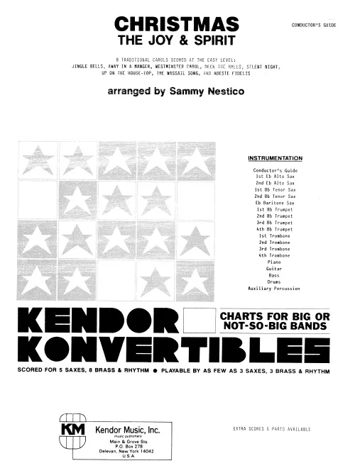 Kendor Music Christmas The Joy & Spirit partitura 8 koled