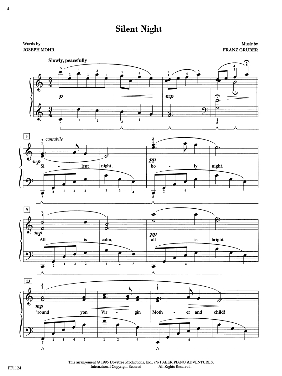 Faber AdvanceTime Piano Christmas vánoční noty pro klavír