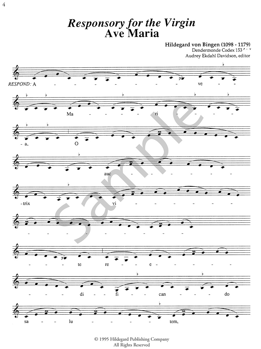 Hildegard Publishing Songs for the Blessed Virgin Mary noty vokální