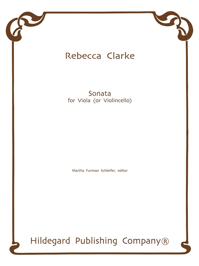 Hildegard Publishing Clarke Sonata pro violu noty digitální vydání