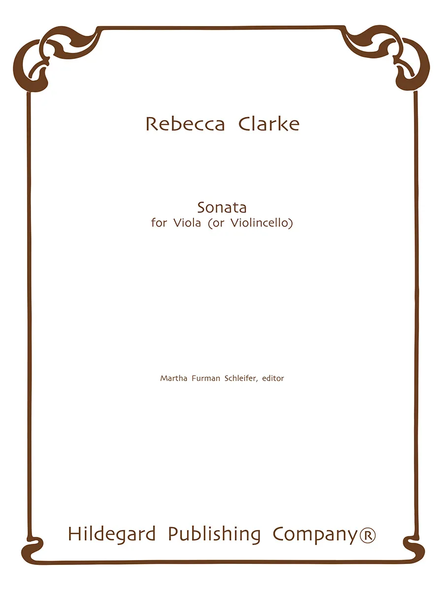 Hildegard Publishing Clarke Sonata pro violu noty digitální vydání