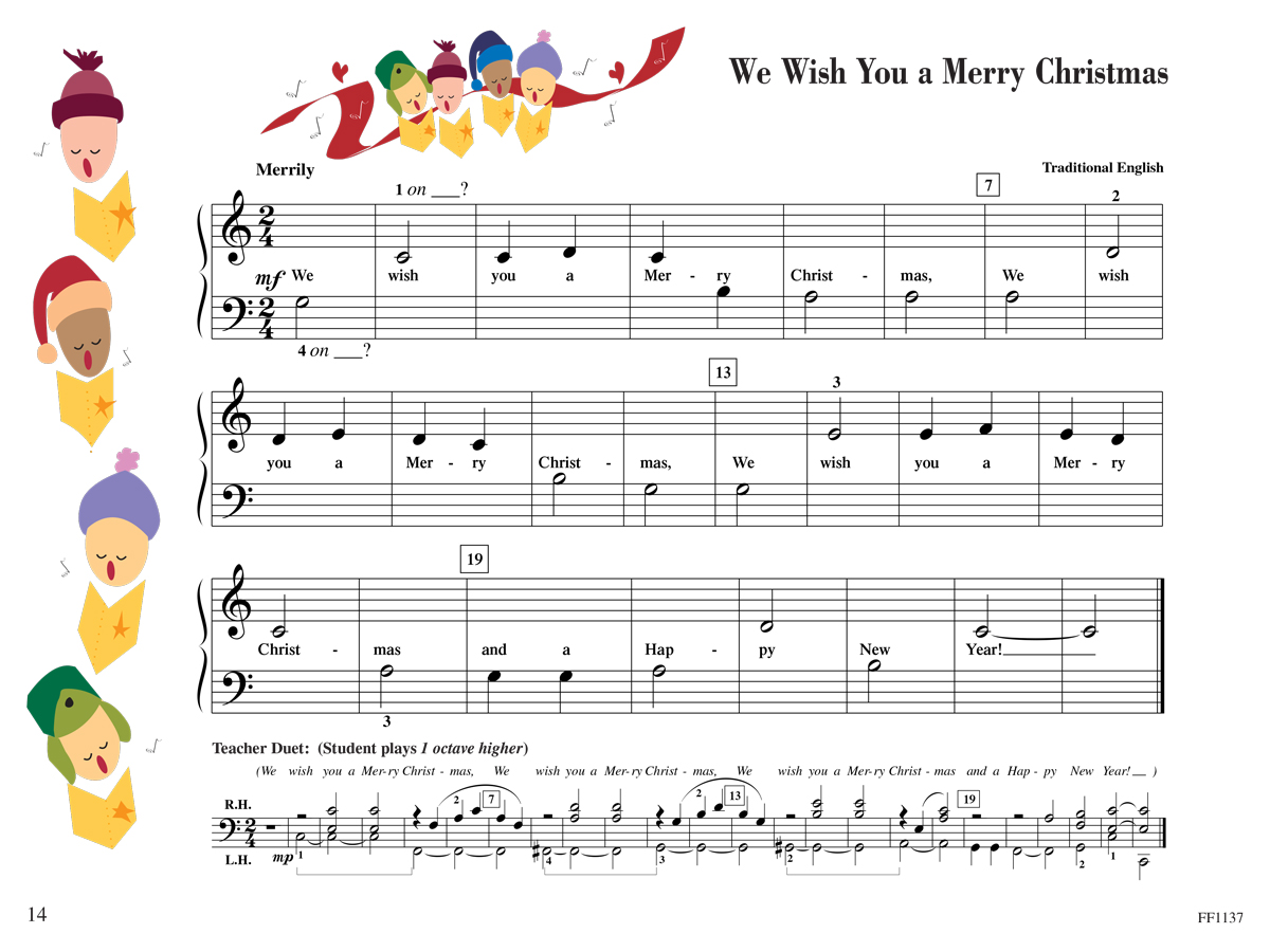 Faber Piano Adventures Primer Christmas noty pro klavír
