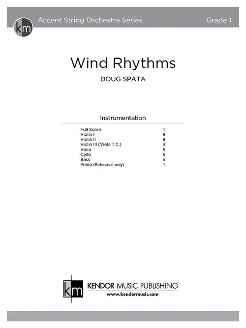 Kendor Music Wind Rhythms partitura full score koncertní