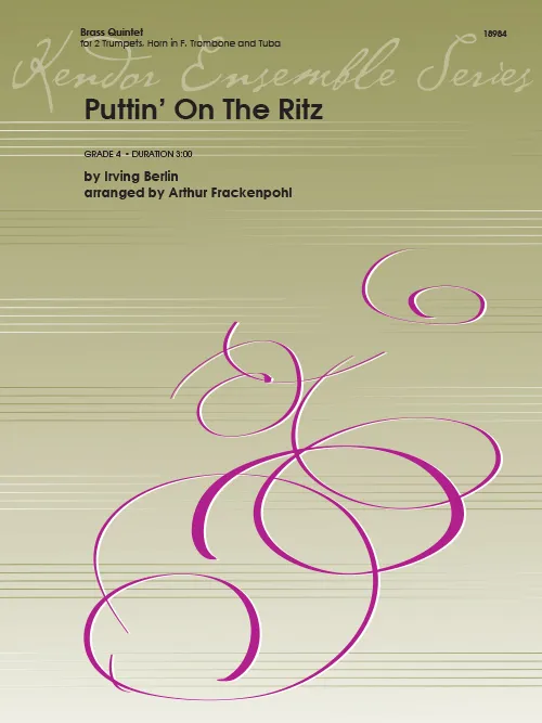 Kendor Music Puttin’ On The Ritz noty pro žesťový kvintet