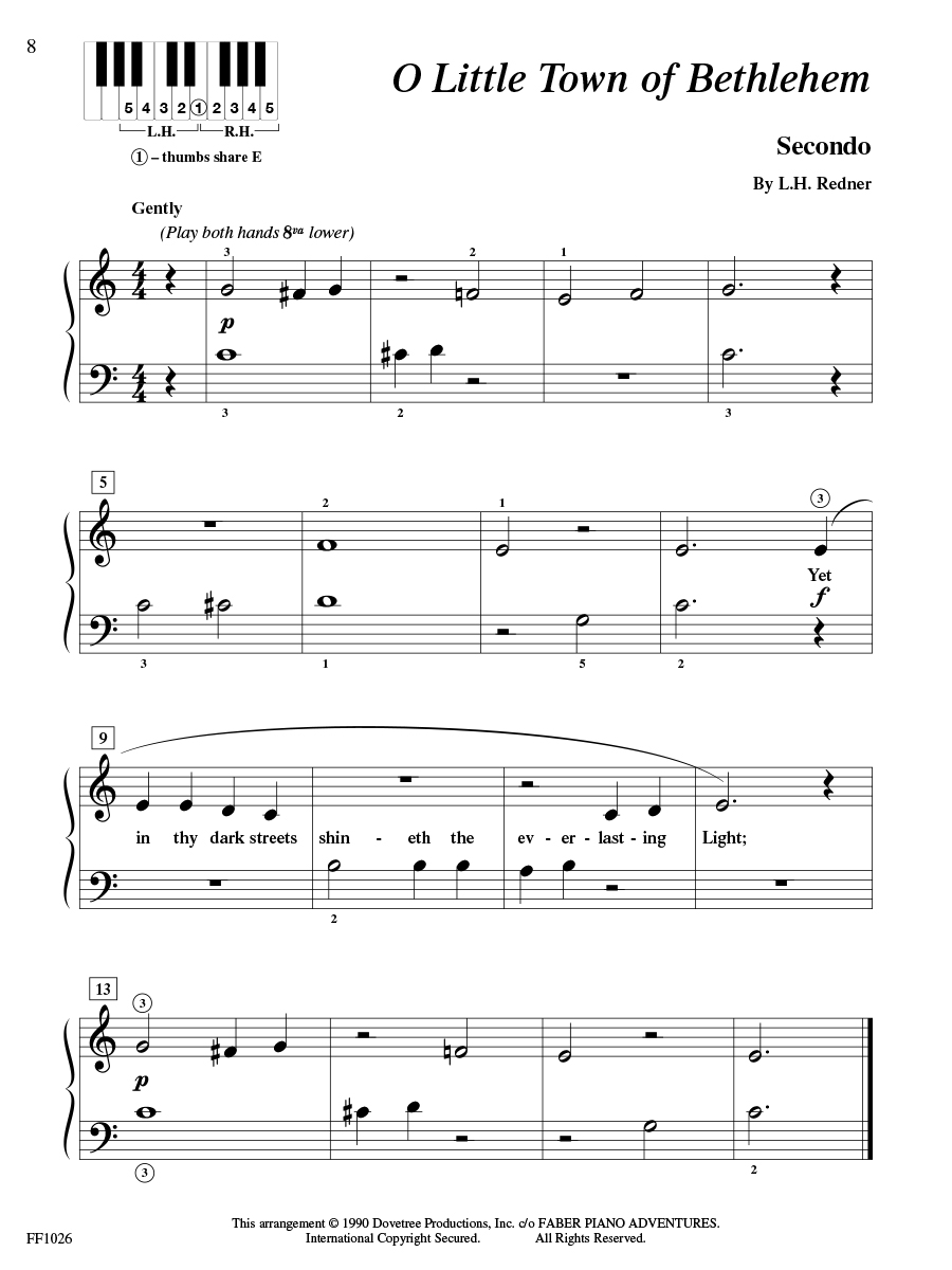 Faber DuetTime Piano Christmas čtyřruční noty vánoční