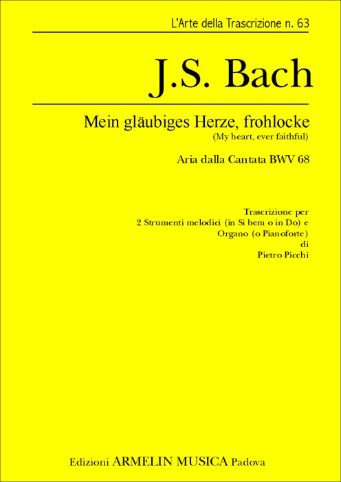 Armelin Musica Mein gläubiges Herze BWV 68 noty varhany