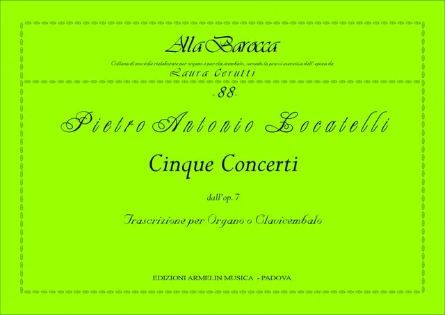 Armelin Musica 5 Concerti dall’op. 7 noty op. 7