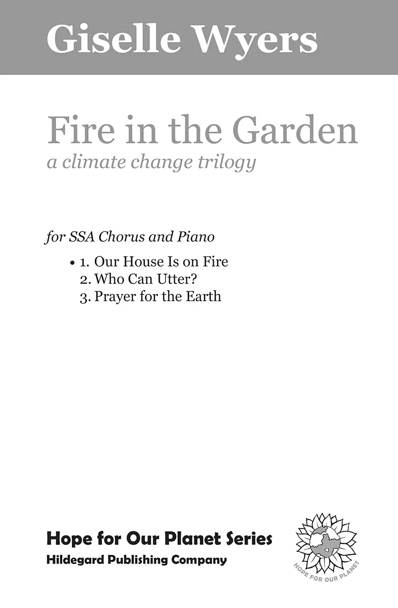 Hildegard Publishing Our House Is on Fire noty ženský sbor Wyers