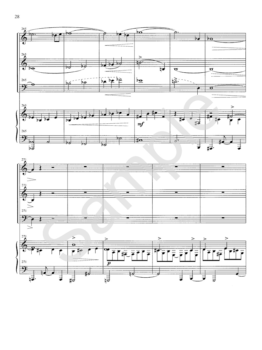 Hildegard Publishing Diemer Quartet noty žestě klavír digitální