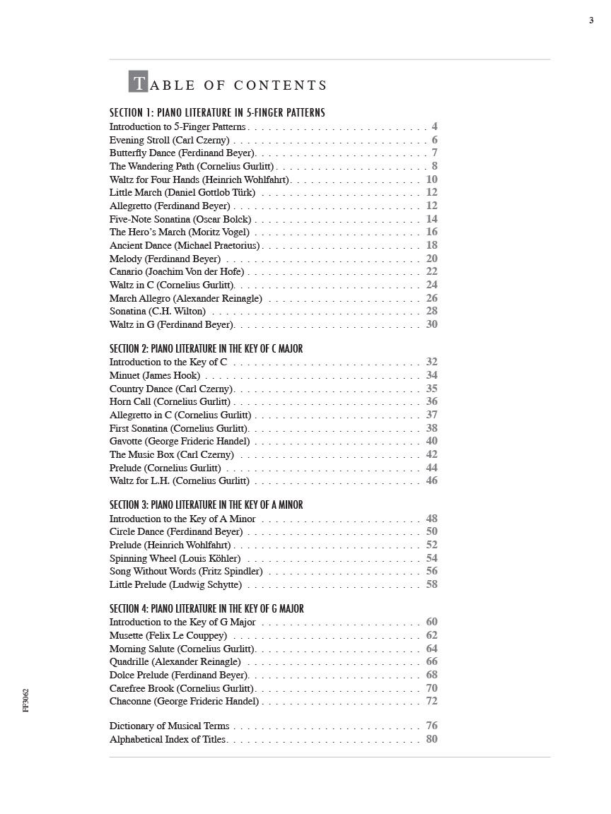 Faber Piano Adventures Adult Literature Book 1 noty 35 skladeb