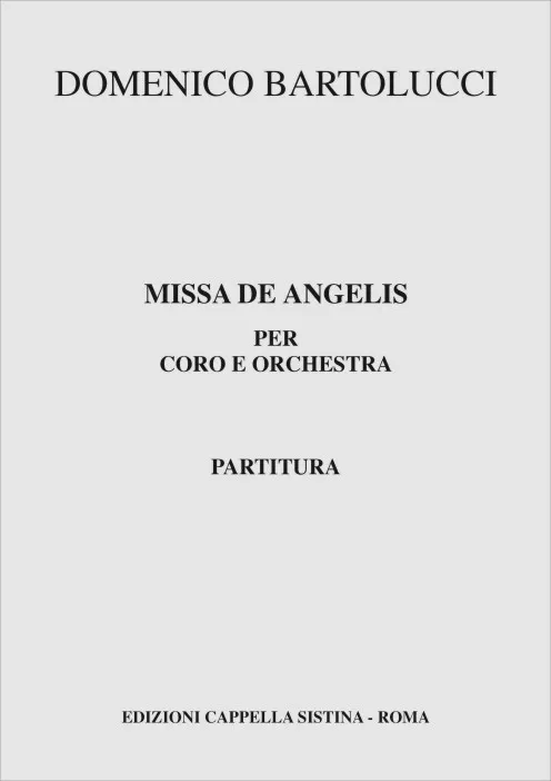 Armelin Musica Missa De Angelis noty pro sbor
