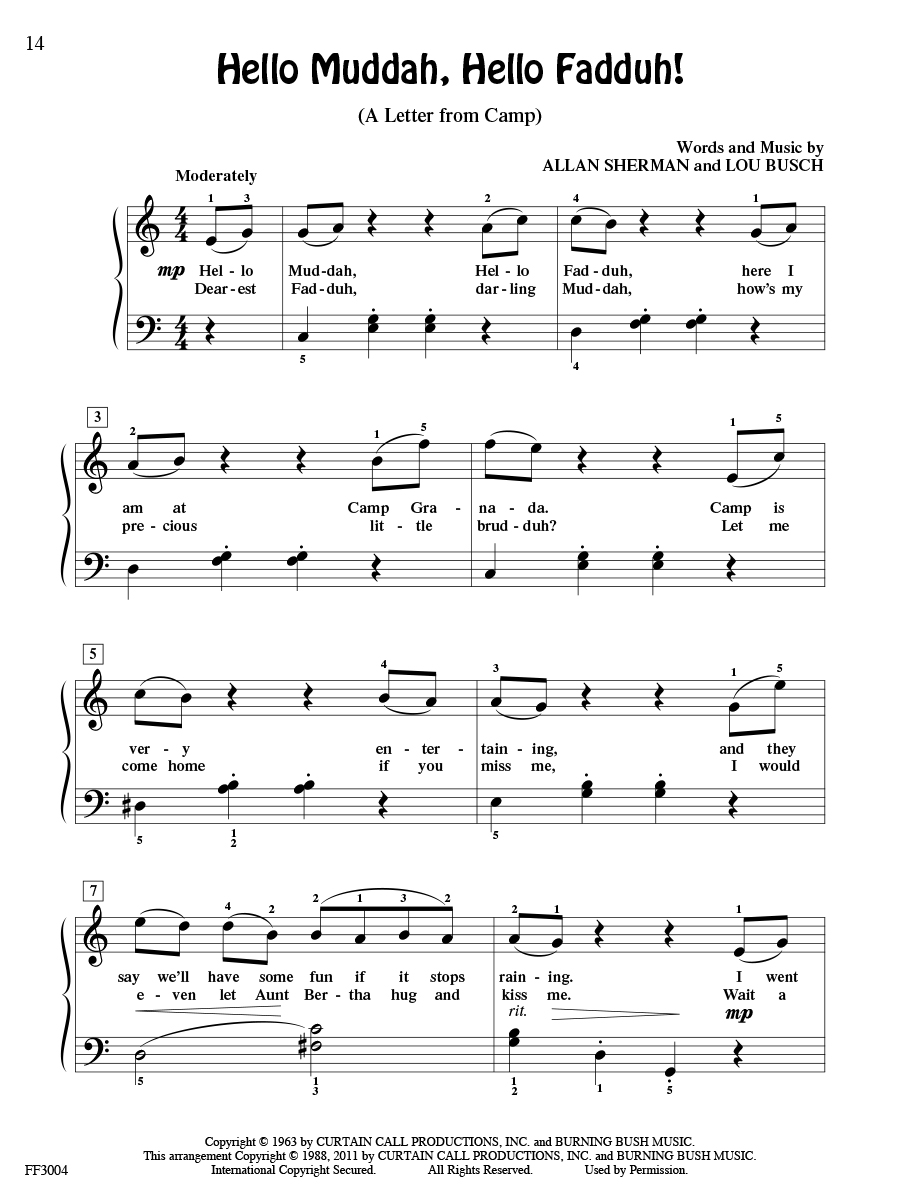 Faber Piano Adventures FunTime Kids' Songs noty level 3A-3B