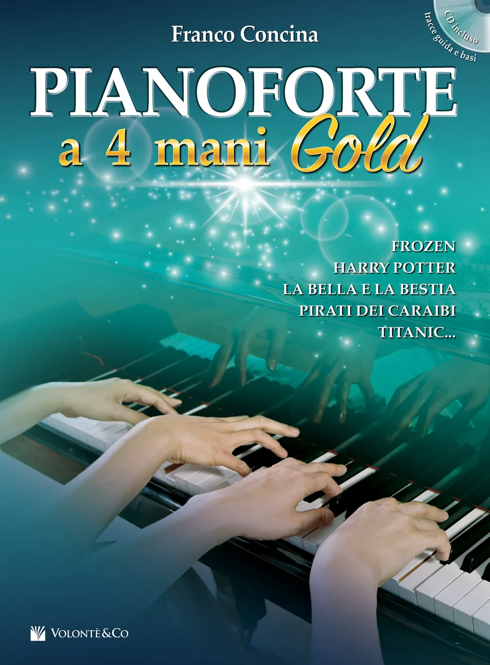 Volonte & Co Pianoforte A 4 Mani Gold noty na klavír s CD