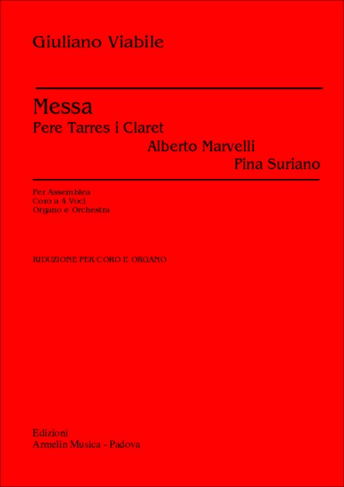 Armelin Musica Messa Pere Tarres i Claret noty pro mši