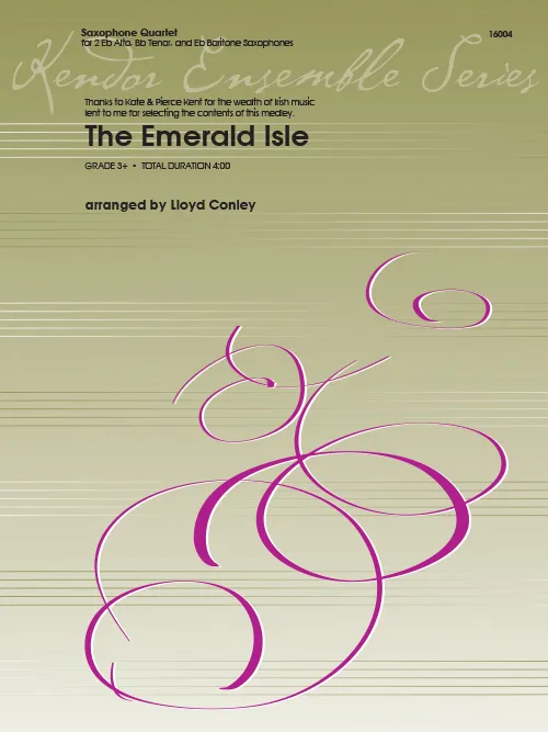 Kendor Music The Emerald Isle noty pro saxofonové kvarteto