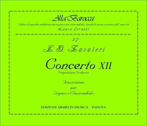 Armelin Musica Concerto XII noty pro varhany vydání