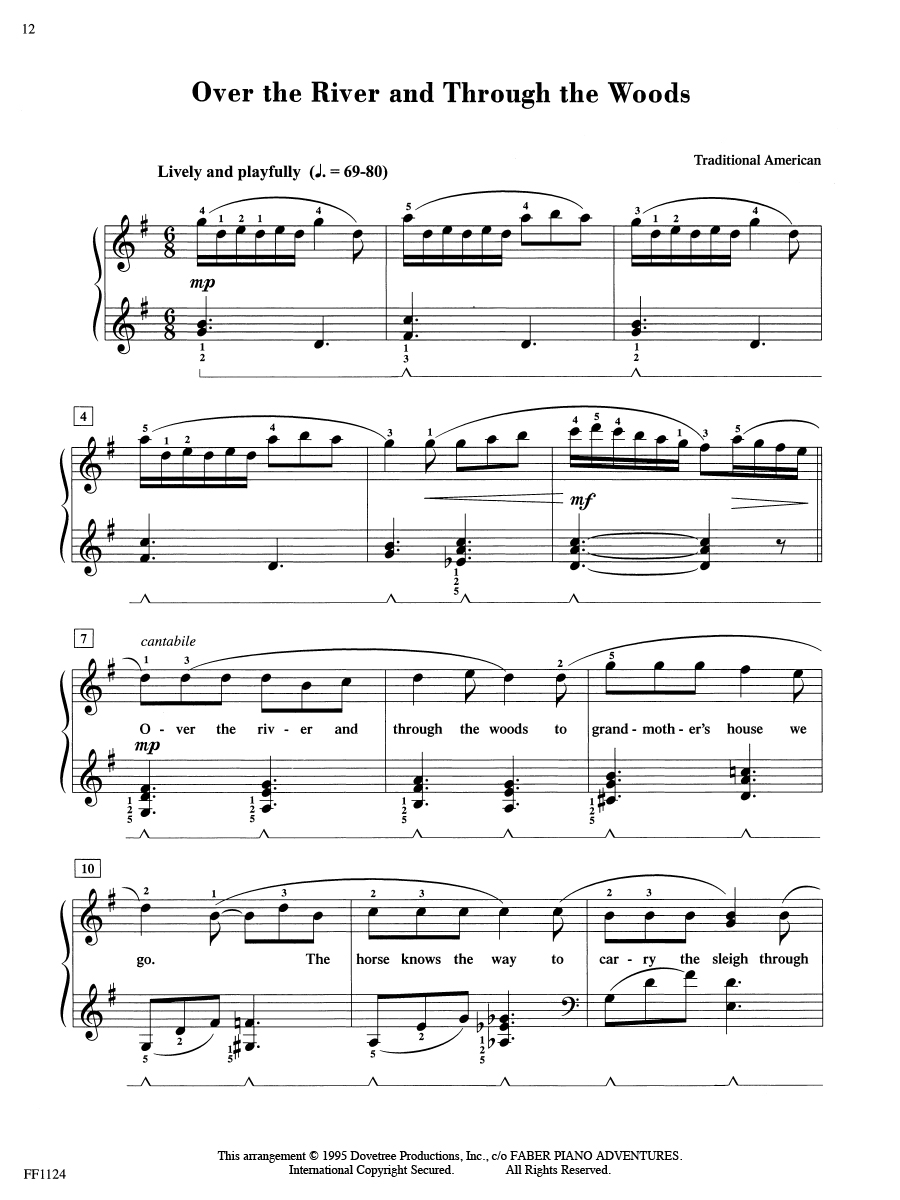 Faber AdvanceTime Piano Christmas vánoční noty pro klavír