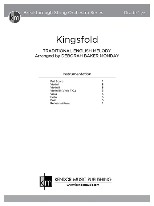 Kendor Music Kingsfold partitura pro smyčcový orchestr