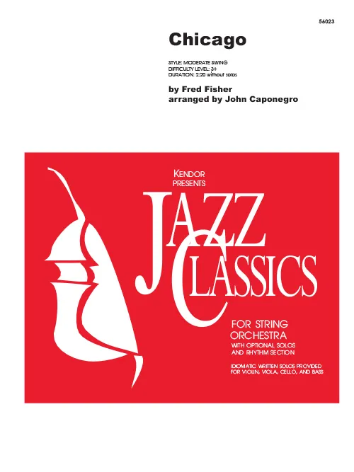 Kendor Music Chicago noty pro smyčcový orchestr