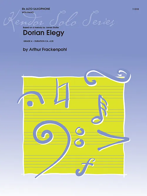 Kendor Music Dorian Elegy noty alt saxofon klavír