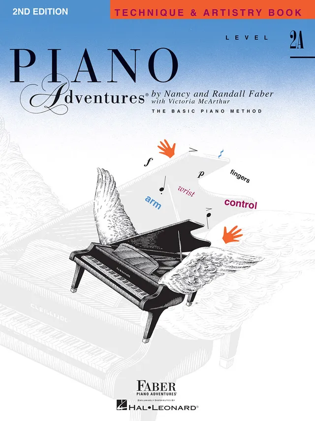Faber Piano Adventures Level 2A Technique Artistry učebnice