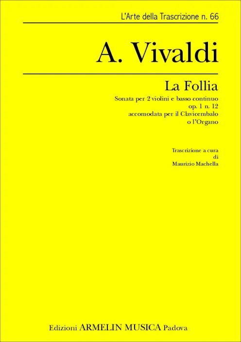 Armelin Musica La Follia noty ověřené vydání