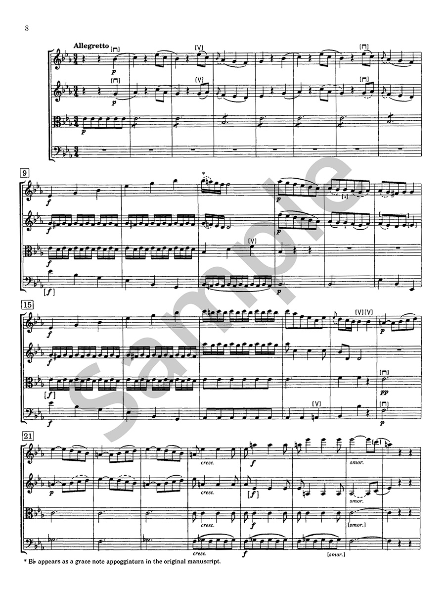 Hildegard Publishing Six String Quartets Op. 3 č. 1–3 noty pro kvartet