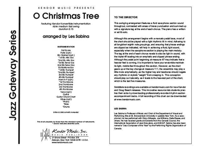 Kendor Music O Christmas Tree partitura swing 3:15