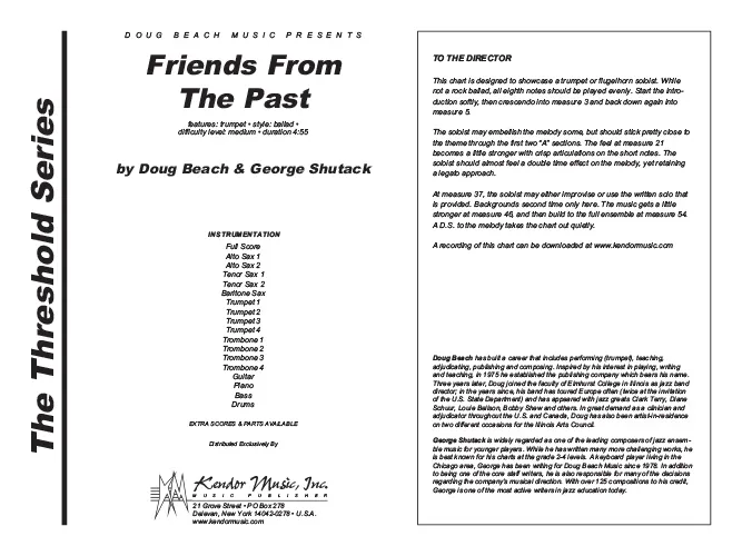Kendor Music Friends From The Past partitura pro trubku balada