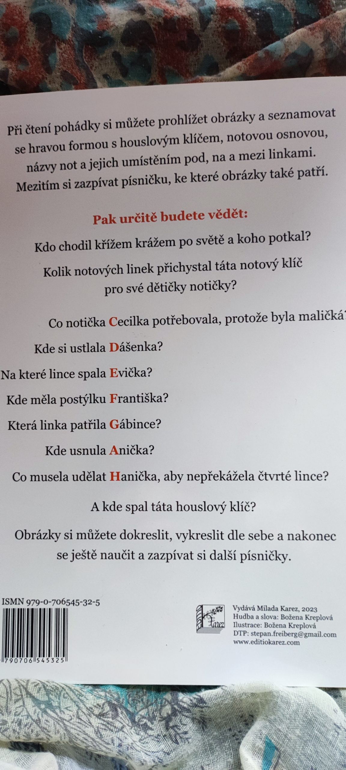 EDITIO KAREZ Notičky postýlka pohádka s písničkami