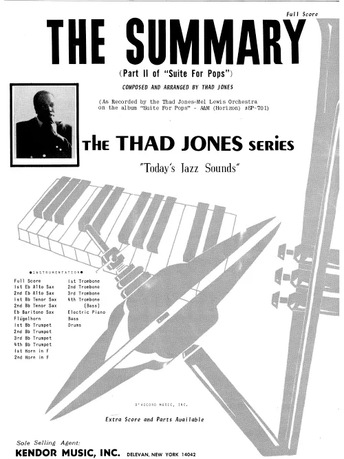 Kendor Music The Summary partitura Full Score balada