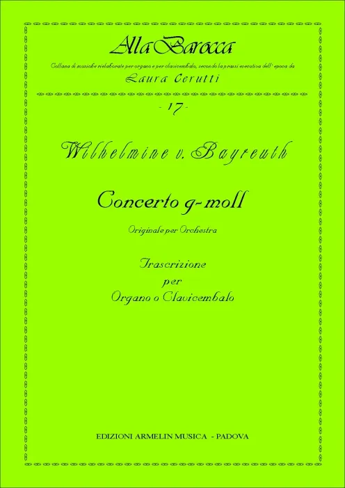 Armelin Musica Concerto in g-moll noty ověřené vydání