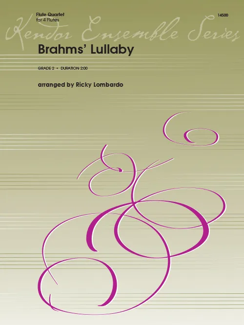 Kendor Music Brahms’ Lullaby noty pro flétny jemné