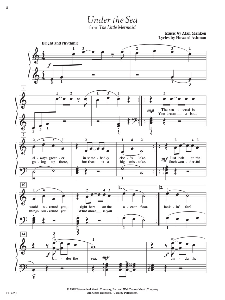 Faber Piano Adventures Adult Disney Book 2 noty 24 skladeb