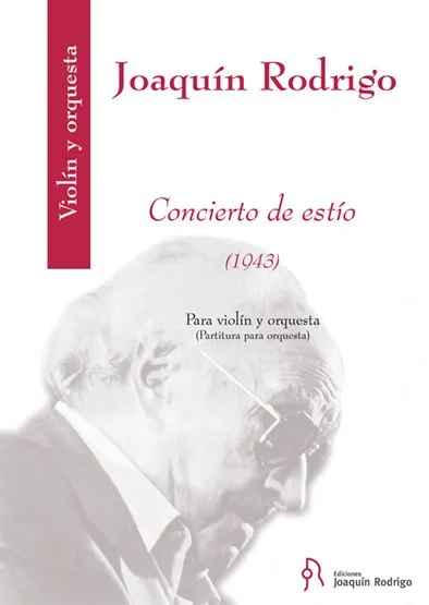 Ediciones Joaquín Rodrigo Concierto de estío noty housle