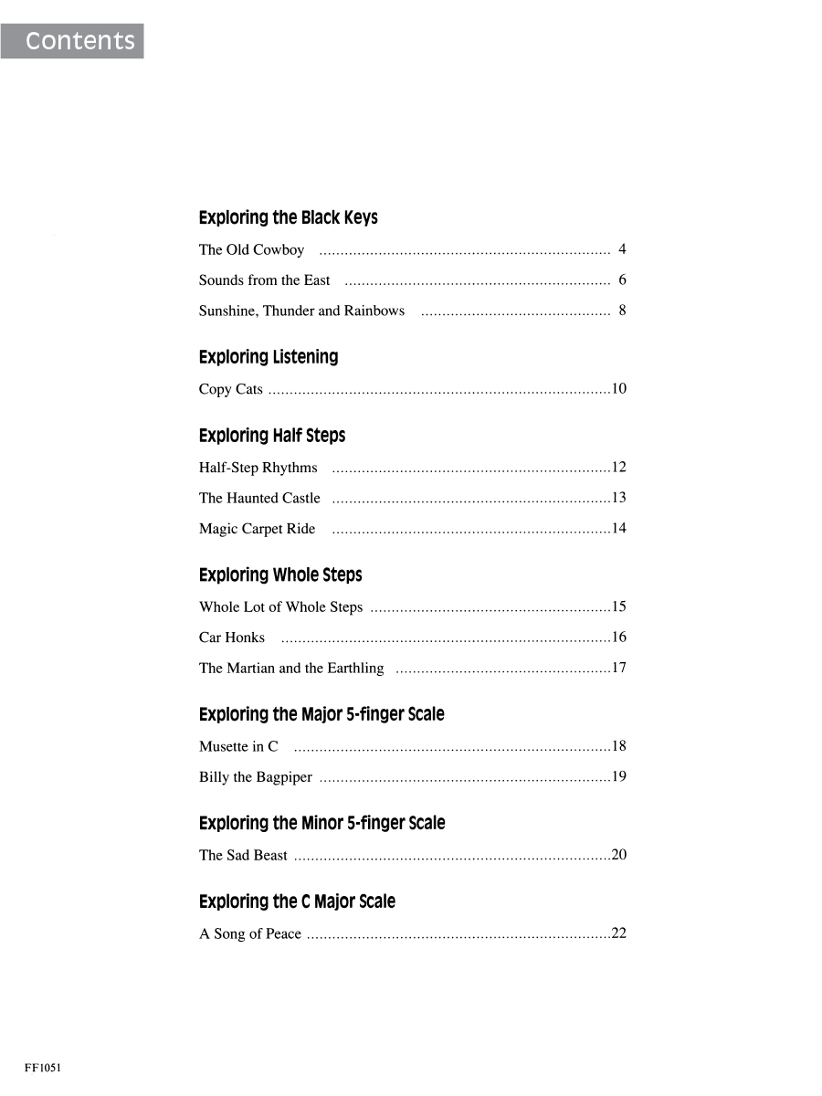 Faber Discover Beginning Improvisation noty pro klavír improvizace