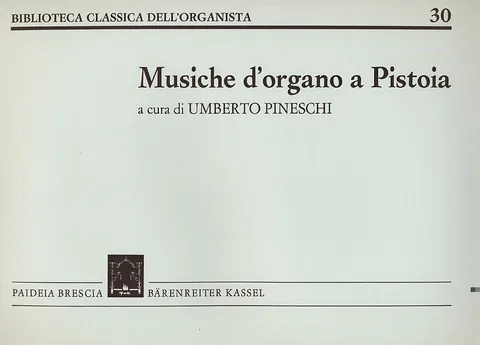 Armelin Musica Musiche d’organo a Pistoia noty pro varhany