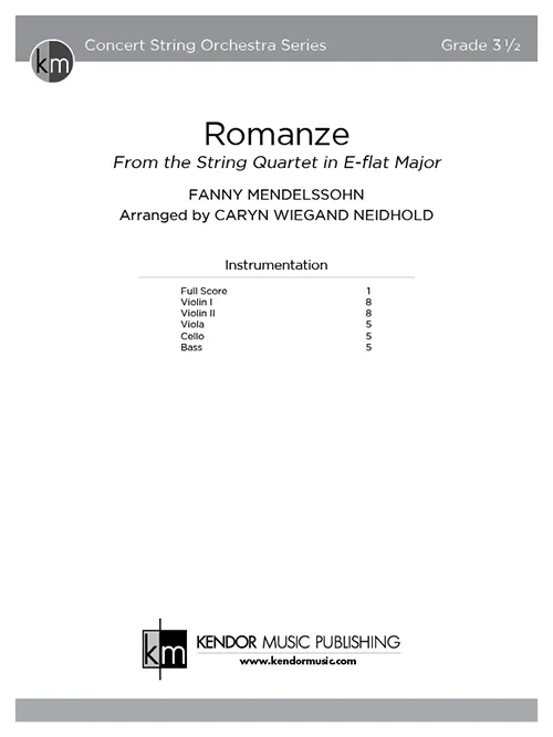 Kendor Music Romanze partitura Full Score smyčce