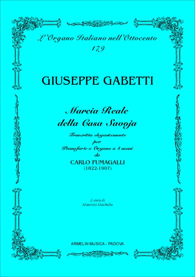 Armelin Musica Marcia Reale di Casa Savoja noty pochod