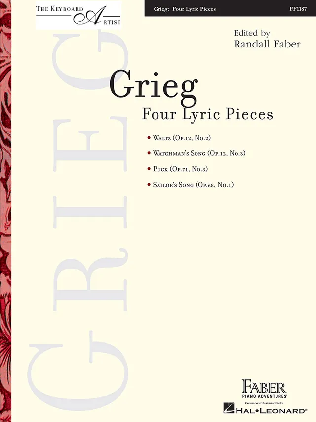 Faber Piano Adventures Grieg Four Lyric Pieces noty pro klavír