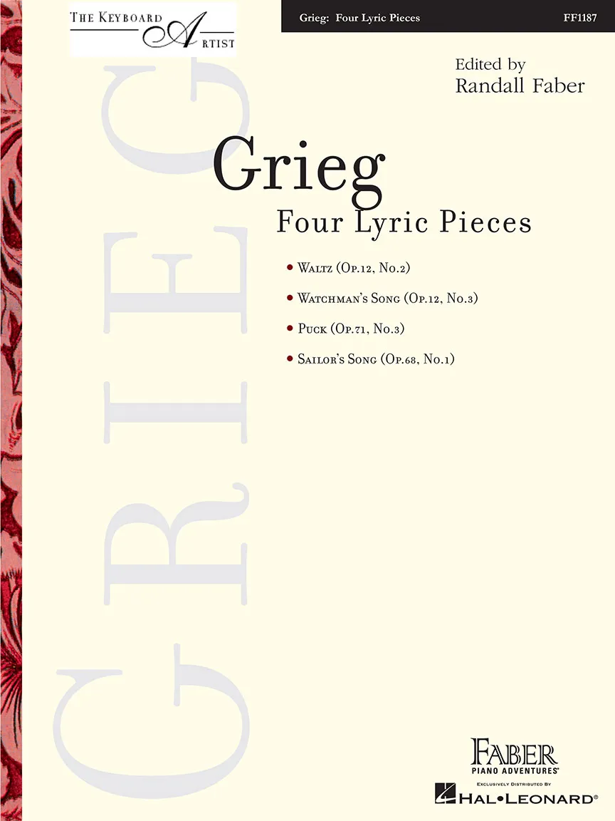 Faber Piano Adventures Grieg Four Lyric Pieces noty pro klavír