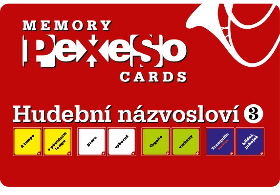 EDITIO KAREZ Hudební názvosloví 3 pexeso 64 karet italské pojmy