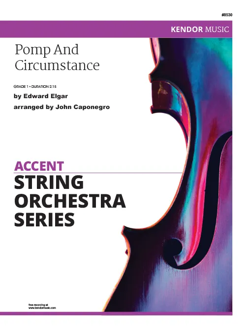 Kendor Music Pomp and Circumstance noty orchestr