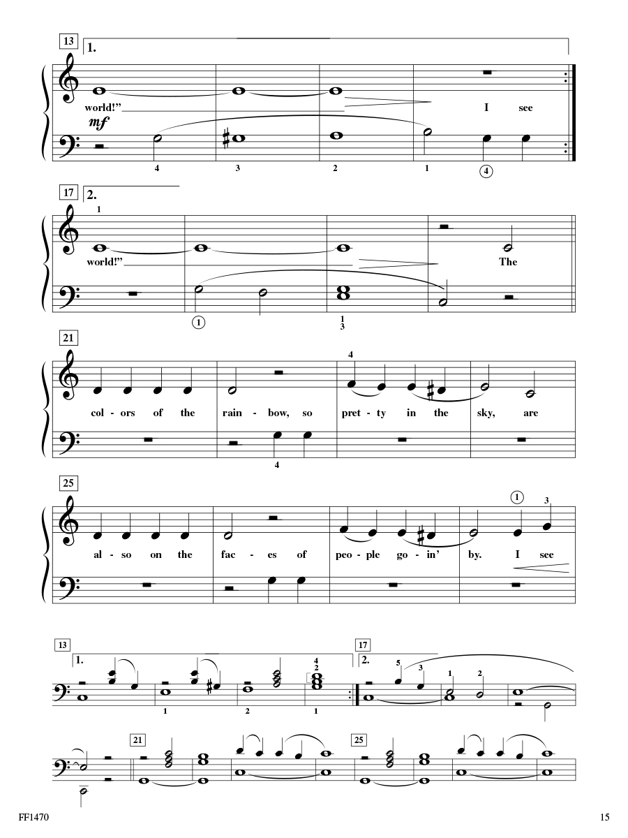 Faber Accelerated Piano Adventures Popular Repertoire 1 noty pro klavír