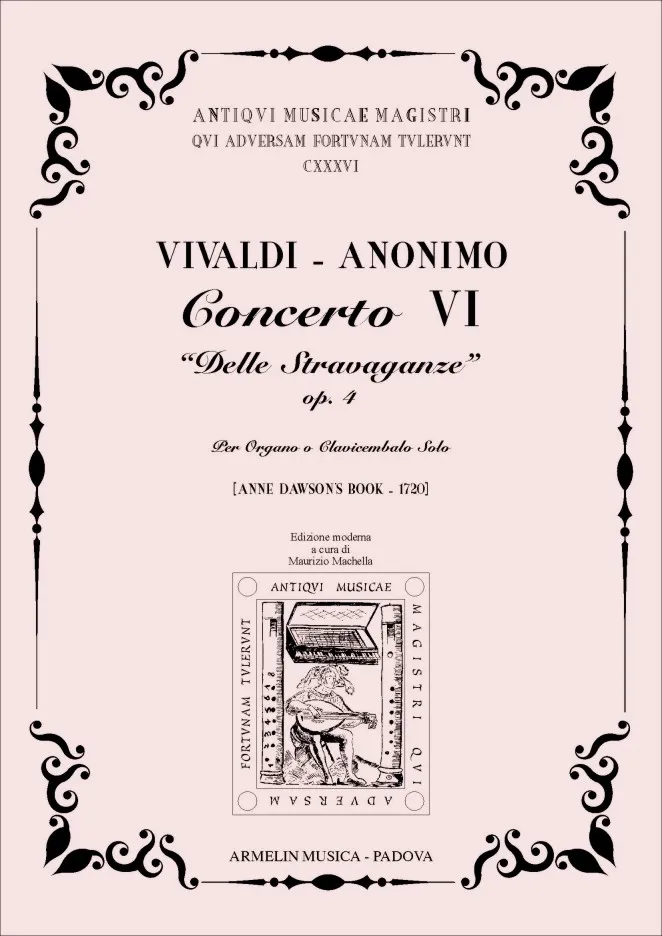 Armelin Musica Concerto VI delle Stravaganze noty
