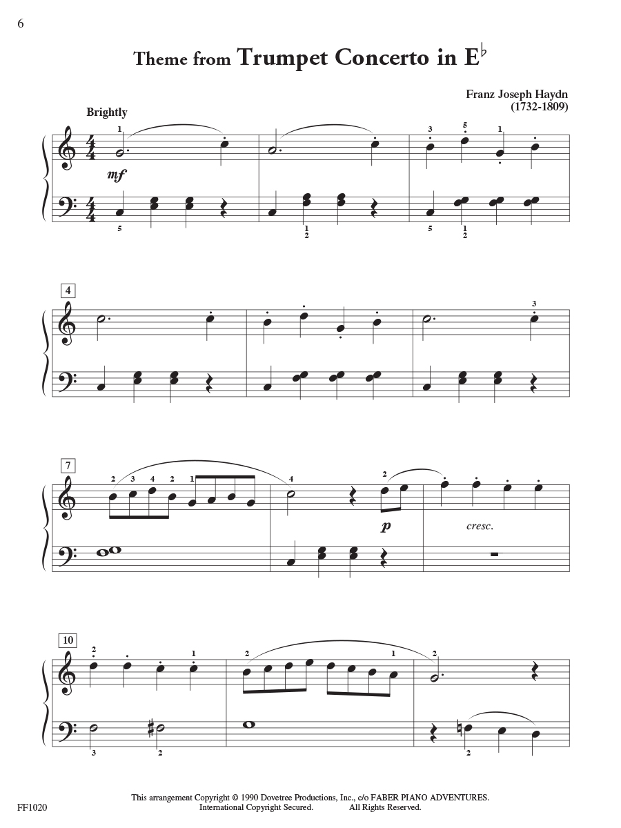Faber Piano Adventures ChordTime Piano Classics noty klasika