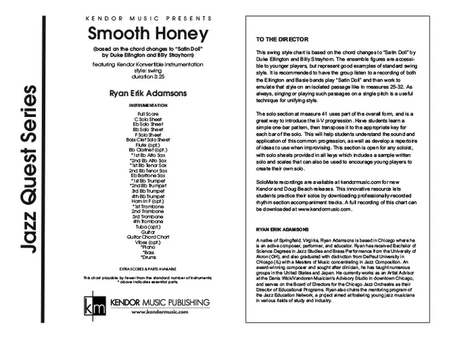 Kendor Music Smooth Honey partitura pro big band swing