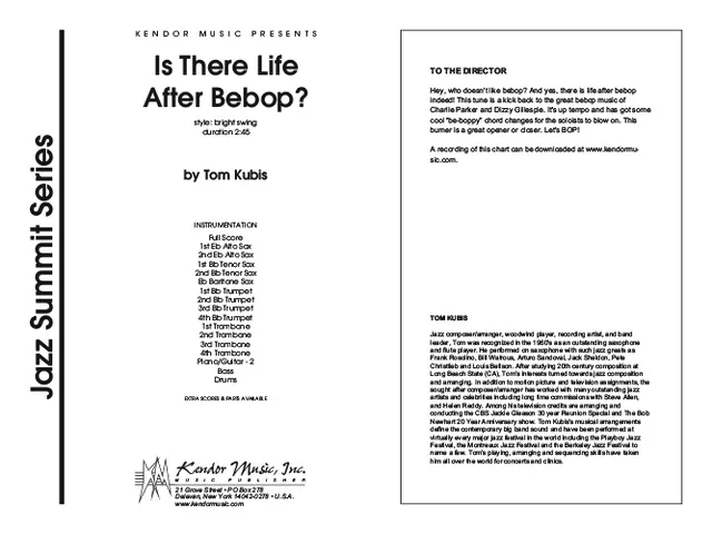 Kendor Music Is There Life After Bebop? partitura swing 2:45