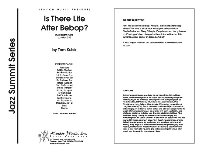 Kendor Music Is There Life After Bebop? partitura swing 2:45