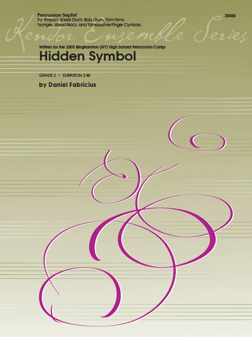 Kendor Music Hidden Symbol noty pro bicí ansámbl